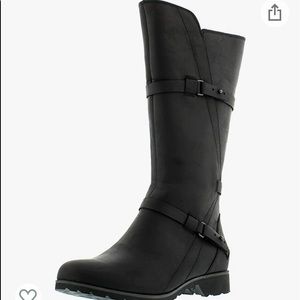 Teva De La Vina Leather Moto Riding Boots - 8